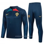 Sweatshirt Tracksuit Portugal 2023-2024 Blue