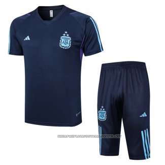 Tracksuit Argentina 2023-2024 Short Sleeve Blue - Shorts