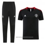 Tracksuit Manchester United 2023-2024 Short Sleeve Black