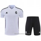 Tracksuit Real Madrid 2022-2023 Short Sleeve White and Purpura - Shorts
