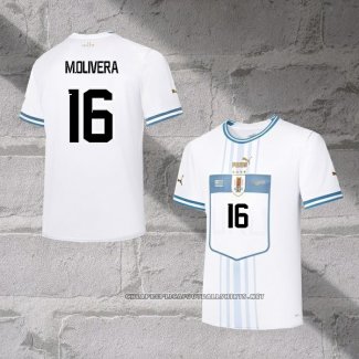 Uruguay Player M.Vina Away Shirt 2022