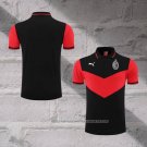 AC Milan Shirt Polo 2022-2023 Black and Red