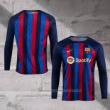 Barcelona Home Shirt 2022-2023 Long Sleeve