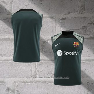 Barcelona Training Shirt 2023-2024 Without Sleeves Green