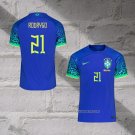 Brazil Player Rodrygo Away Shirt 2022