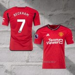 Manchester United Player Beckham Home Shirt 2023-2024
