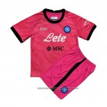 Napoli Goalkeeper Shirt 2022-2023 Kid Rosa