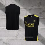 Paris Saint-Germain Jordan Training Shirt 2023-2024 Without Sleeves Black