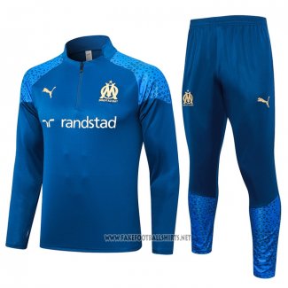 Sweatshirt Tracksuit Olympique Marseille 2023-2024 Blue