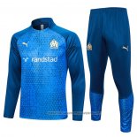 Sweatshirt Tracksuit Olympique Marseille 2023-2024 Kid Blue Oscuro