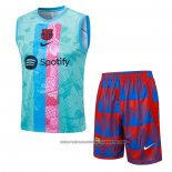 Tracksuit Barcelona 2023-2024 Without Sleeves Blue