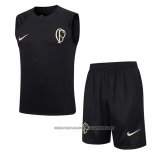 Tracksuit Corinthians 2023-2024 Without Sleeves Black