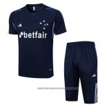 Tracksuit Cruzeiro 2023-2024 Short Sleeve Blue - Shorts