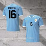 Uruguay Player M.Olivera Home Shirt 2022