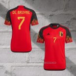 Belgium Player De Bruyne Home Shirt 2022