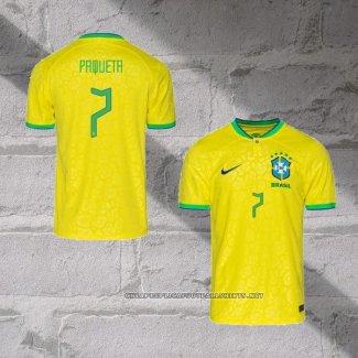 Brazil Player Paqueta Home Shirt 2022