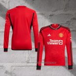 Manchester United Home Shirt 2023-2024 Long Sleeve