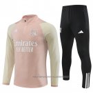 Sweatshirt Tracksuit Lyon 2023-2024 Kid Rosa