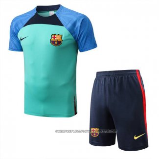 Tracksuit Barcelona 2022-2023 Short Sleeve Green - Shorts