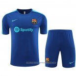 Tracksuit Barcelona 2023-2024 Short Sleeve Blue - Shorts