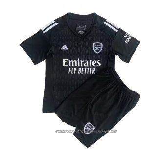 Arsenal Goalkeeper Shirt 2023-2024 Kid Black