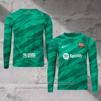 Barcelona Goalkeeper Shirt 2023-2024 Long Sleeve Green