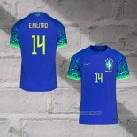 Brazil Player E.Militao Away Shirt 2022