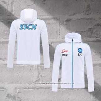 Chaqueta con Capucha del Napoli 2022-2023 White