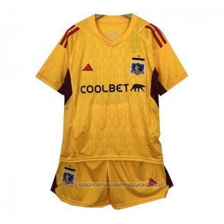 Colo-Colo Goalkeeper Shirt 2023 Kid Yellow
