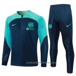 Jacket Tracksuit Barcelona 2023-2024 Kid Blue