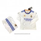 Real Madrid Home Shirt 2021-2022 Kid Long Sleeve