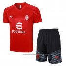 Tracksuit AC Milan 2023-2024 Short Sleeve Red - Shorts