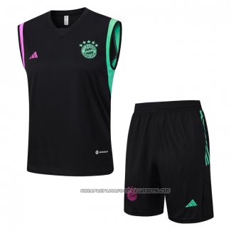 Tracksuit Bayern Munich 2023-2024 Without Sleeves Black