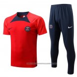 Tracksuit Paris Saint-Germain 2022-2023 Short Sleeve Red