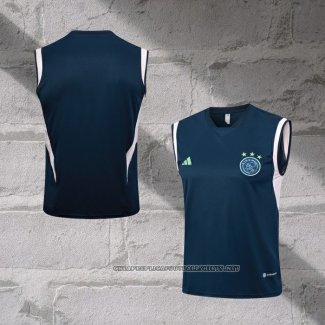 Ajax Training Shirt 2023-2024 Without Sleeves Blue