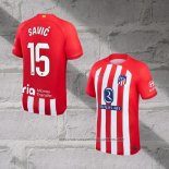 Atletico Madrid Player Savic Home Shirt 2023-2024