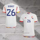 Belgium Player Debast Away Shirt 2022