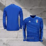 Italy Home Shirt 2023-2024 Long Sleeve