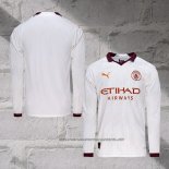 Manchester City Away Shirt 2023-2024 Long Sleeve