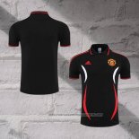 Manchester United Shirt Polo 2022-2023 Black