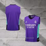 Real Madrid Training Shirt 2023-2024 Without Sleeves Purpura