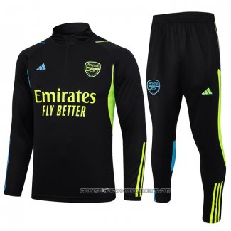 Sweatshirt Tracksuit Arsenal 2023-2024 Kid Black