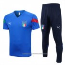 Tracksuit Italy 2022-2023 Short Sleeve Blue