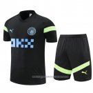 Tracksuit Manchester City 2022-2023 Short Sleeve Black - Shorts