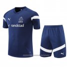 Tracksuit Olympique Marseille 2022-2023 Short Sleeve Blue - Shorts