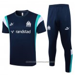 Tracksuit Olympique Marseille 2023-2024 Short Sleeve Blue