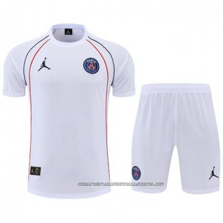 Tracksuit Paris Saint-Germain Jordan 2022-2023 Short Sleeve White - Shorts