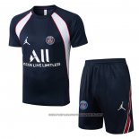 Tracksuit Paris Saint-Germain Jordan 2022-2023 Short Sleeve Blue - Shorts