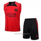 Tracksuit Paris Saint-Germain Jordan 2023-2024 Without Sleeves Red