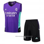 Tracksuit Real Madrid 2023-2024 Without Sleeves Purpura